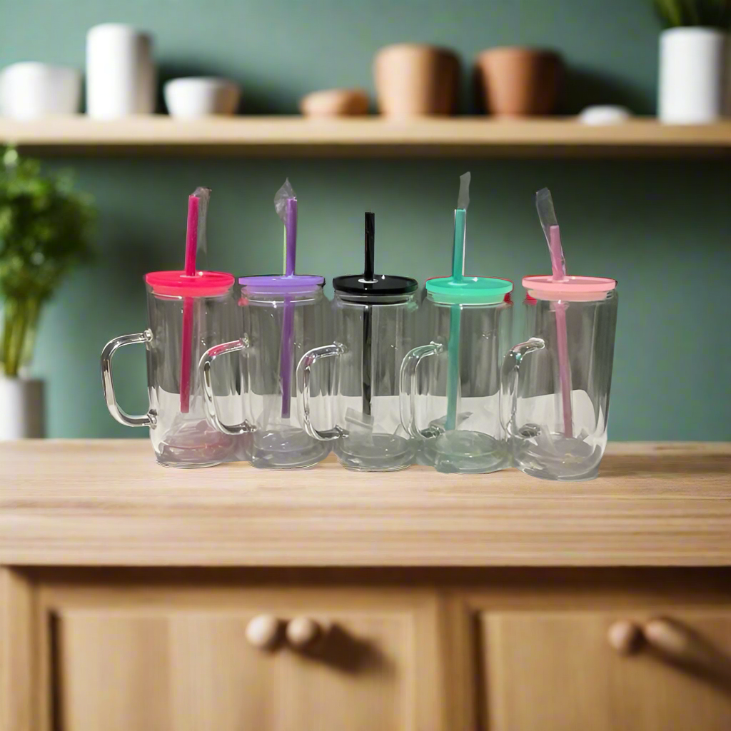 16oz Snowglobe Mugs 5pk, PP lids