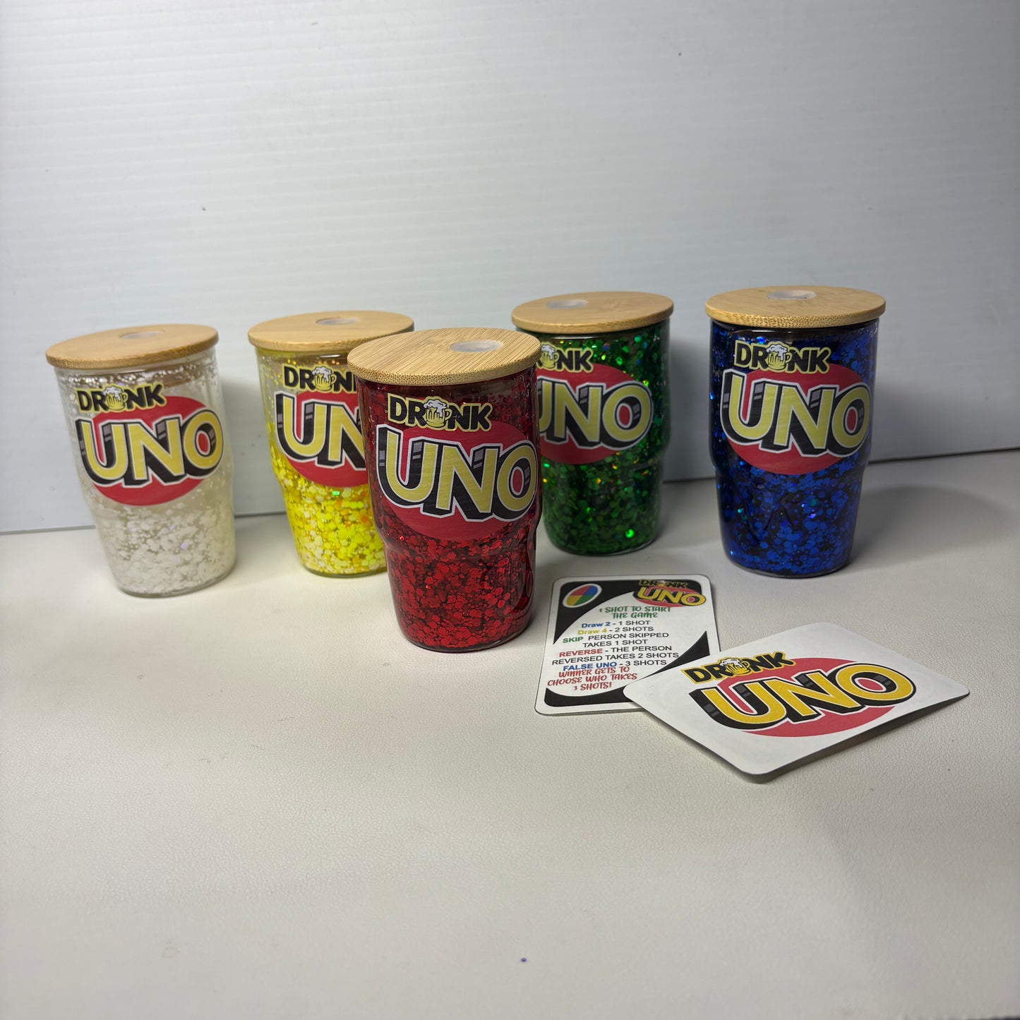Drunk Uno Shot Glass Set