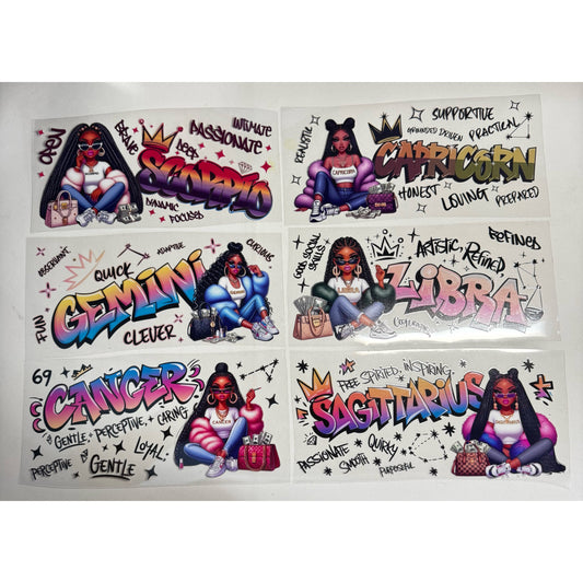 Airbrush Zodiac Uvdtf Bundle (12 pack)