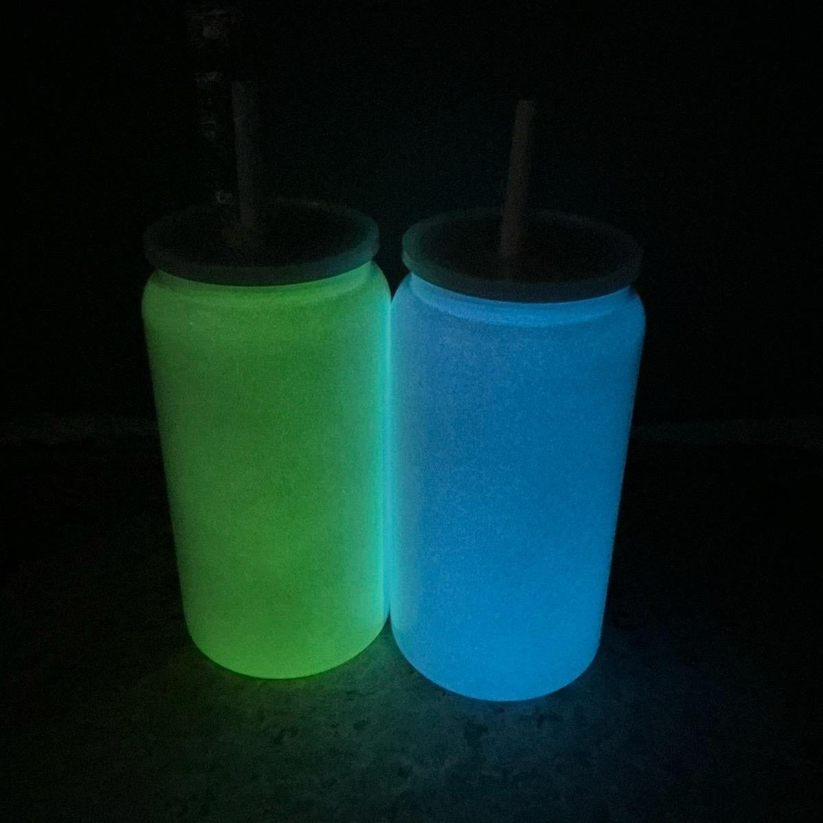 Glow in dark Stainless Steel 16oz 2pk