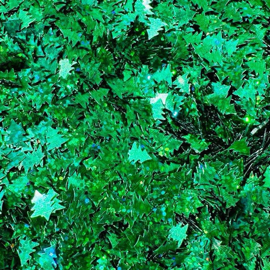 Christmas Trees Glitter Shapes