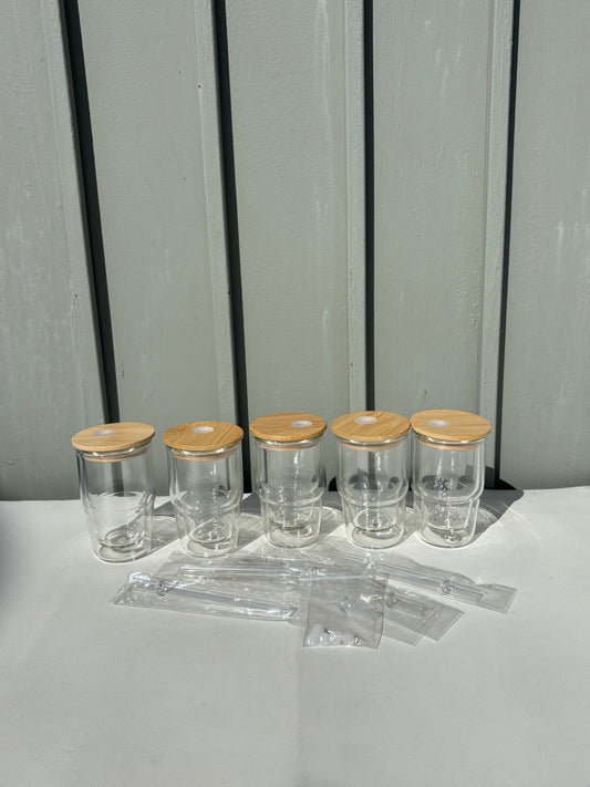 3oz shot glass Snow Globe (5pk)