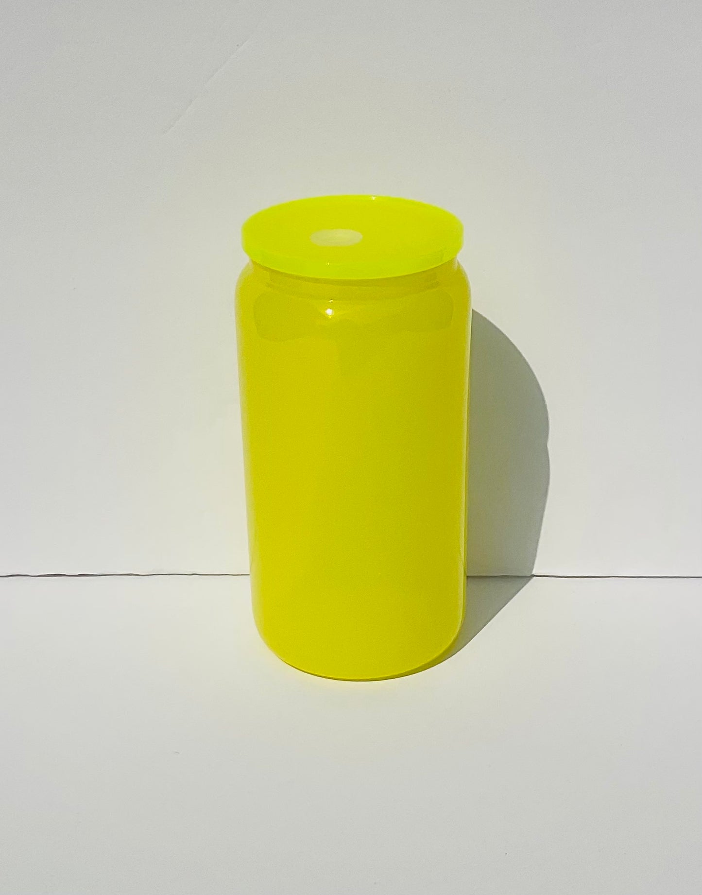 16oz Neon Color Sublimation Glass can 5pk