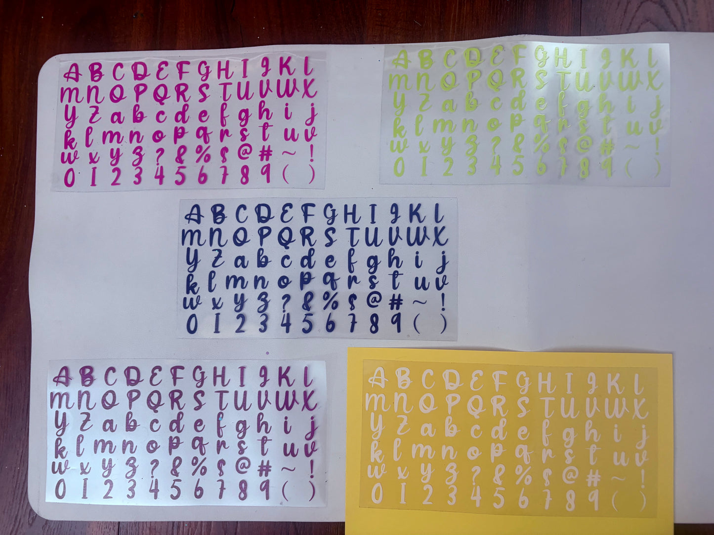 Letter(alphabet) UVDTF Bundle Sheets (10pk)