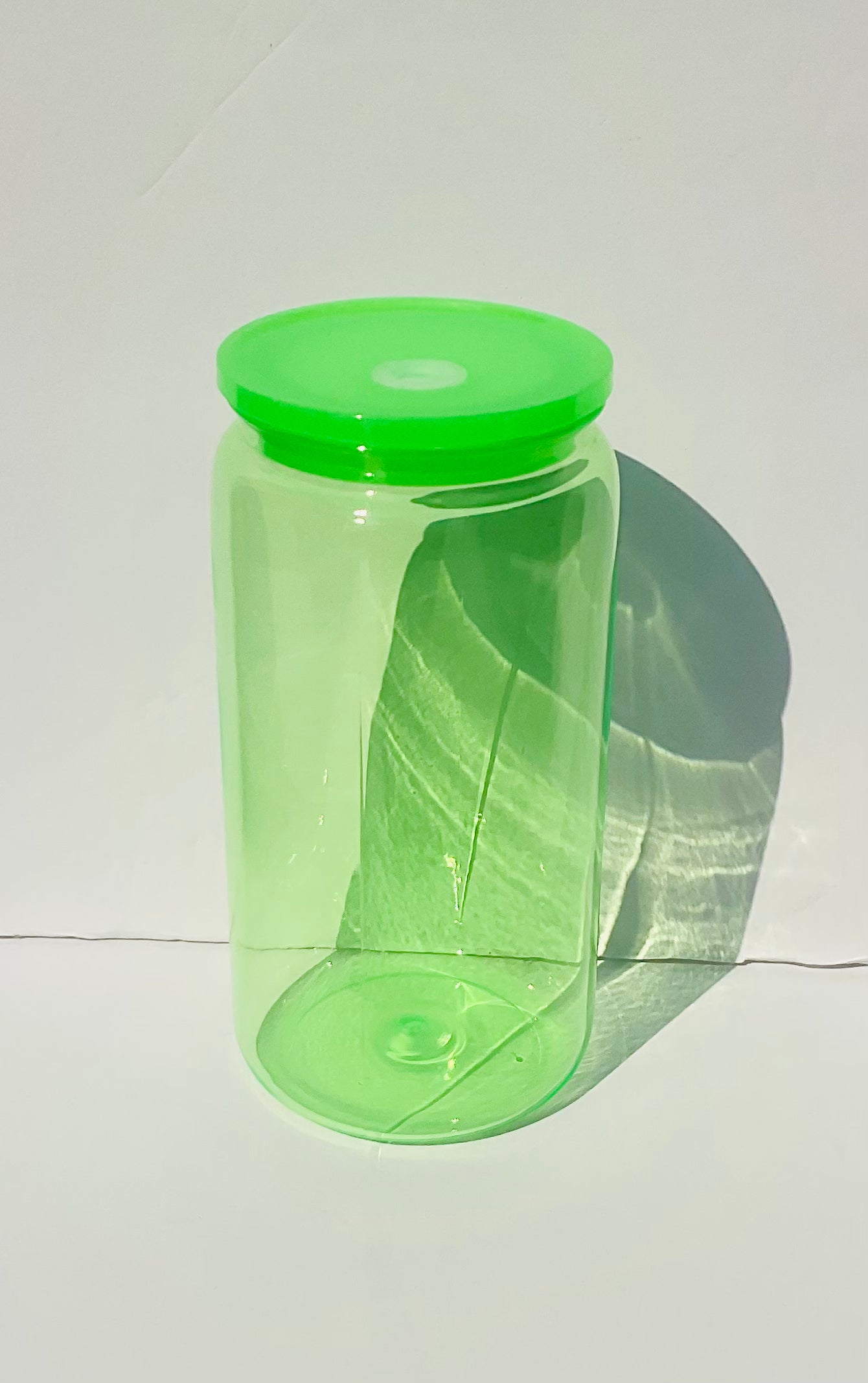 16oz Neon Plastic Acrylic Can 5pk