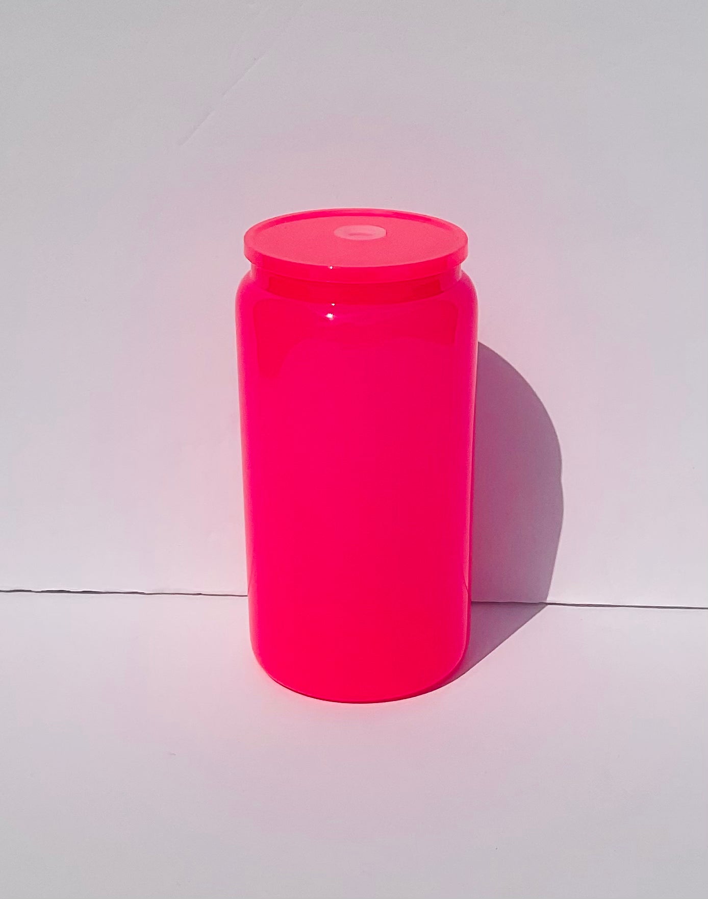 16oz Neon Color Sublimation Glass can 5pk