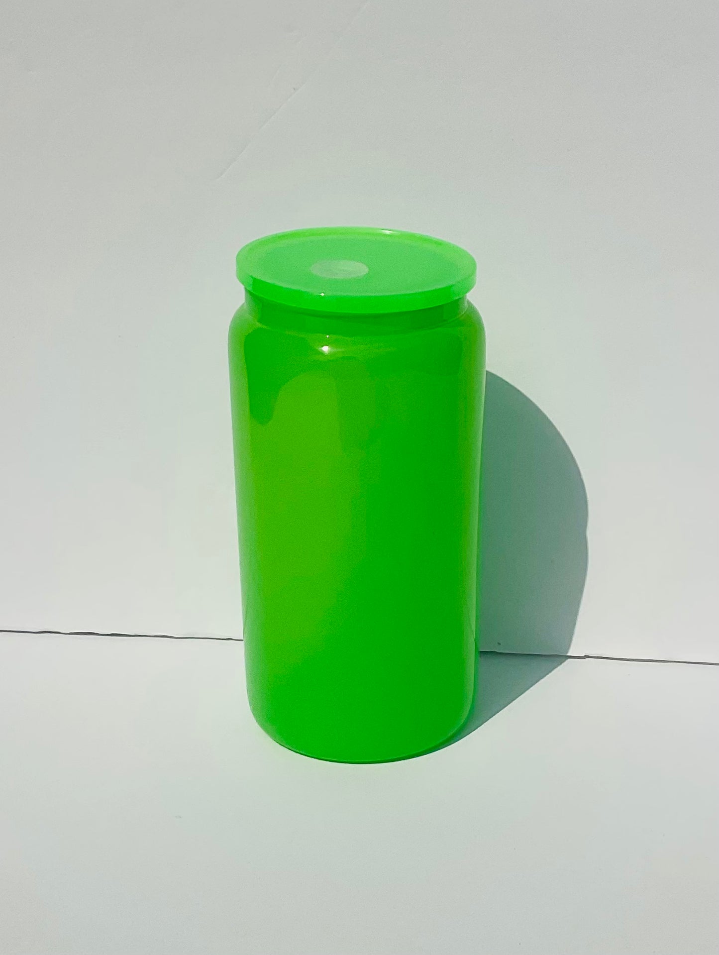 16oz Neon Color Sublimation Glass can 5pk