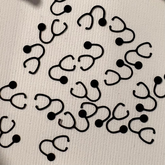 Nurse Glitter Shapes