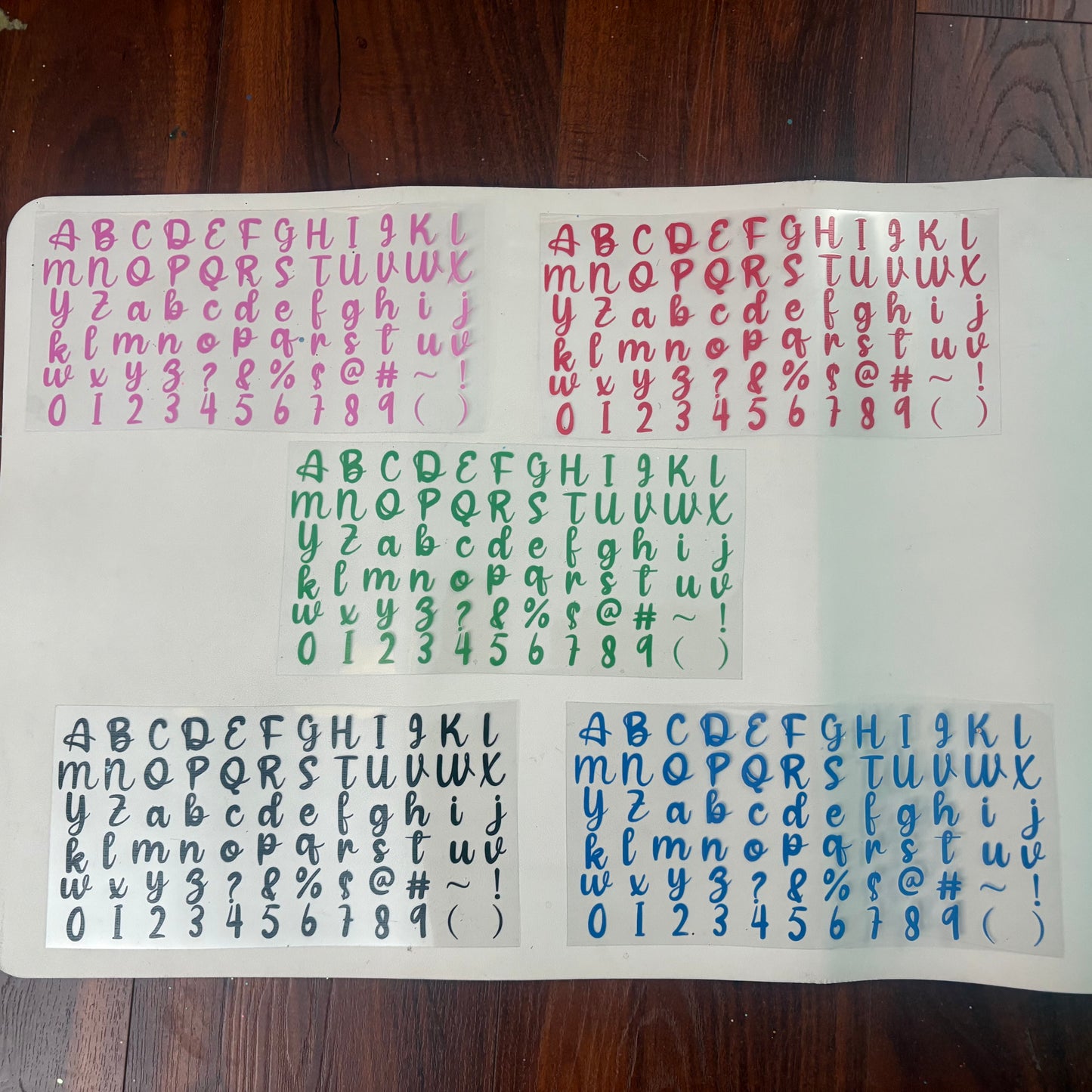 Letter(alphabet) UVDTF Bundle Sheets (10pk)