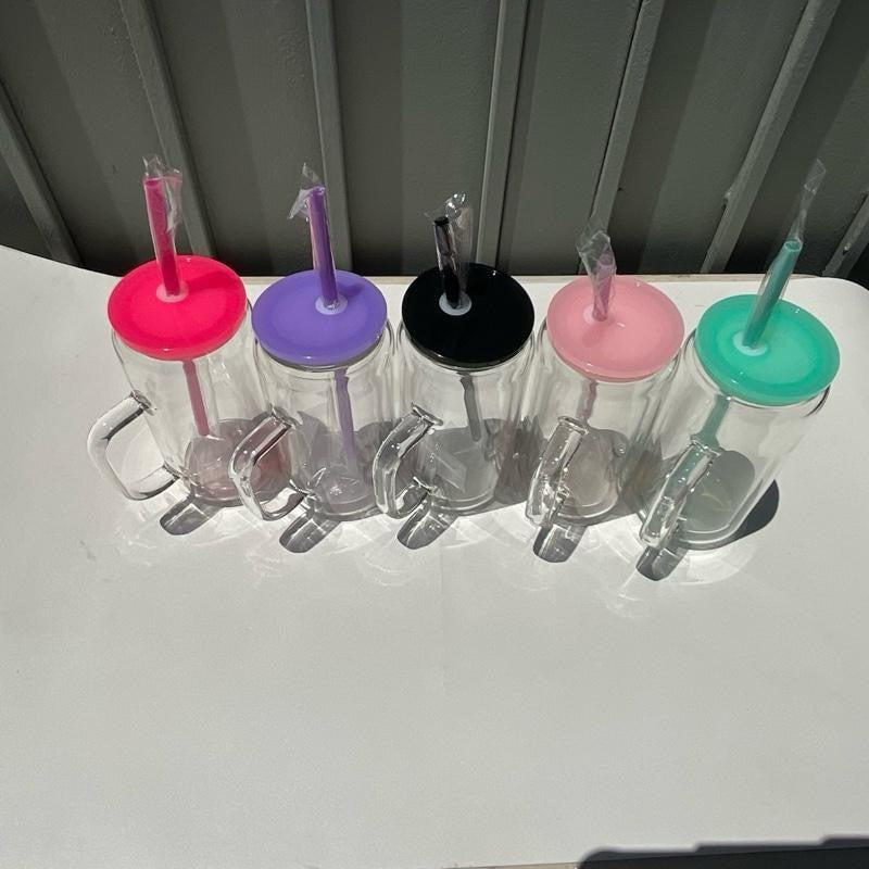 16oz Snowglobe Mugs 5pk, PP lids
