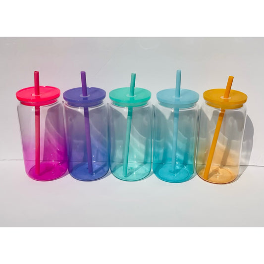 16oz Plastic Acrylic Ombre Cup 5pks