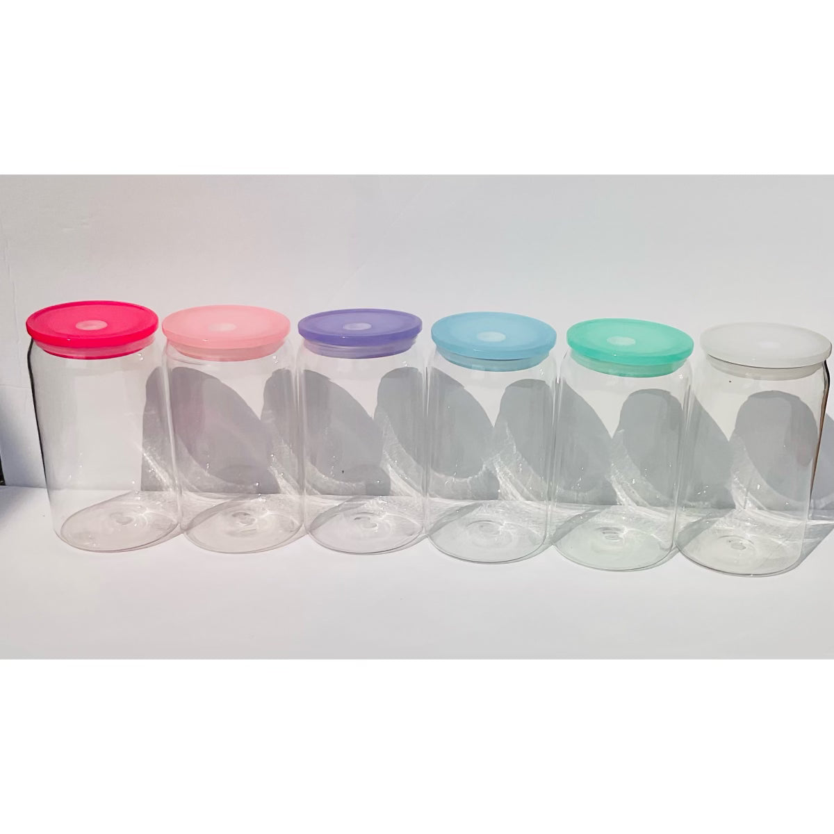 16oz plastic libby style with color plastic lids