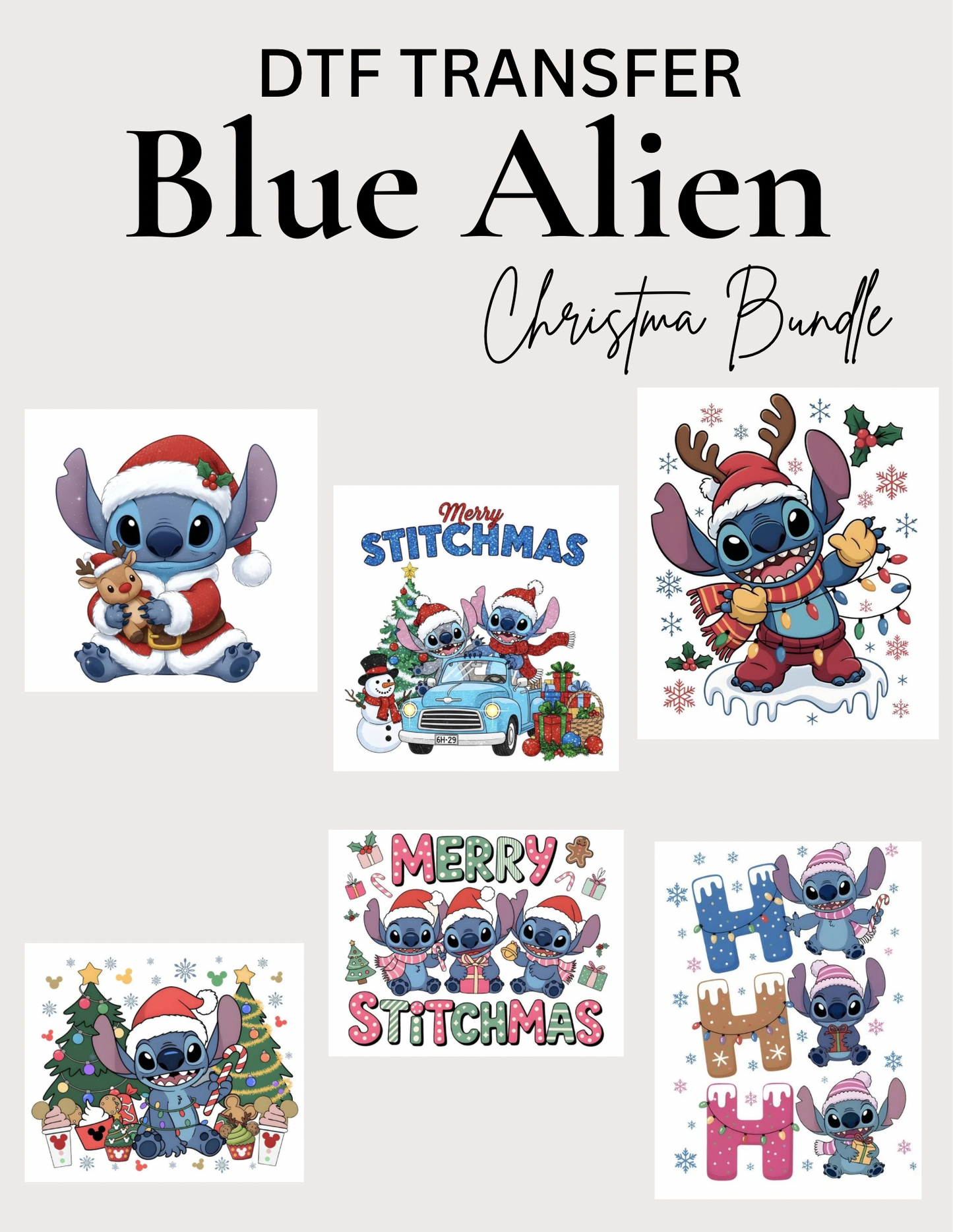 Blue Alien Christmas Bundle