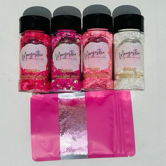 Fight for the Cure with 1oz pink ribbon shapes