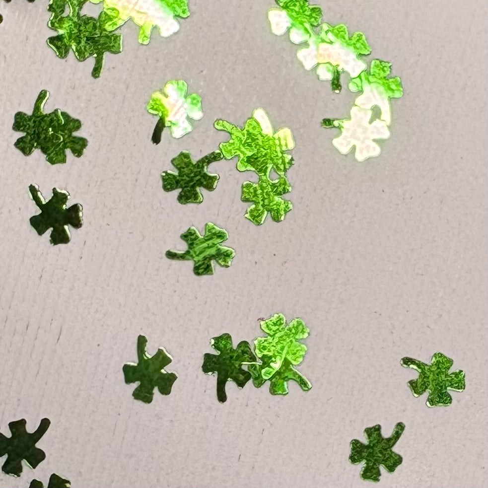 Four Leaf Clovers Glitter Shapes